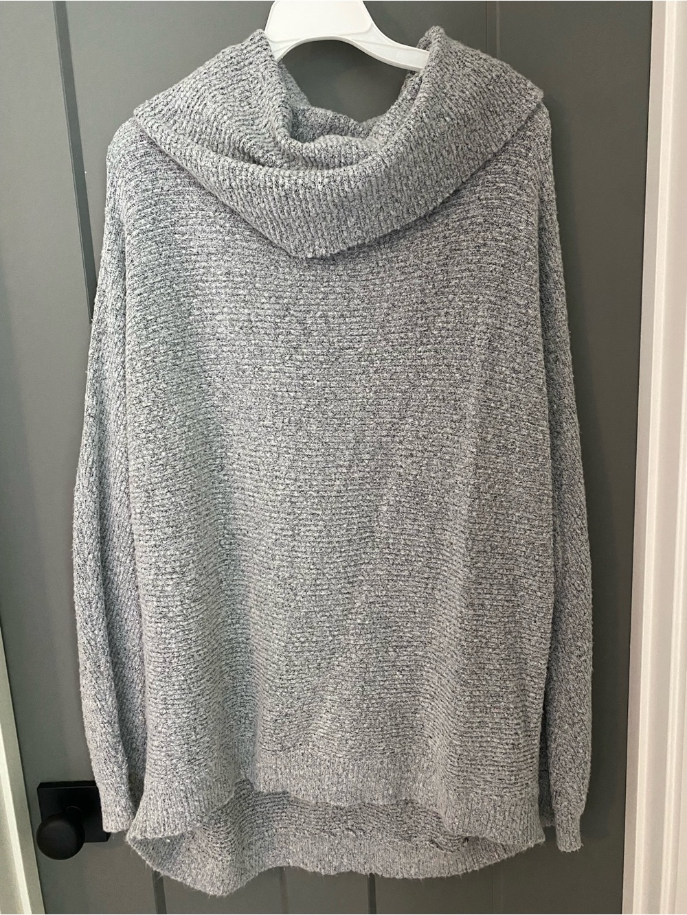 Cozy Cowl Neck Women’s Sweater/Sweater Dress - Gray
